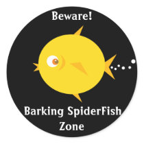 Bubbles The BlowFish_Barking SpiderFish Zone stickers