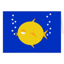 Bubbles The BlowFish_double bubbly cards