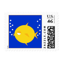 Bubbles The BlowFish_double bubbly postage