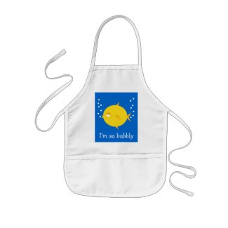 Bubbles The BlowFish_I'm so bubbly apron