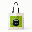 Bubbling cauldron green potion trick or treat bag