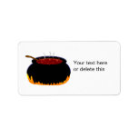 Bubbling Witch Cauldron Fun Halloween Custom Address Labels
