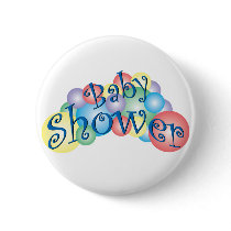 Bubbly Baby Shower Button
