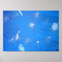 Bubbly Blue Print