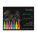 Bubbly Celebrations! Save The Date Custom Postcard by fat_fa_tin Bubbly Celebrations! Save The Date Custom Postcard