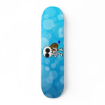 Bubbly Cool Skeleton Skateboard