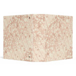 Bubbly Cream and Beige 3 Ring Binder