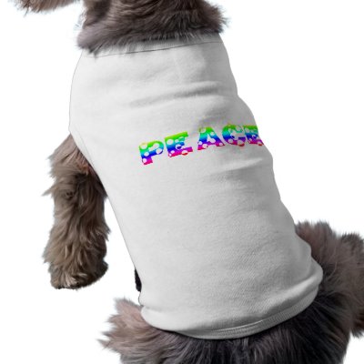 Bubbly Dot Rainbow PEACE Pet Clothing by JuJuGarden