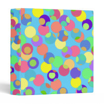 Bubbly Dots 1" Art Binder
