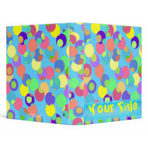 Bubbly Dots Customizable Art Binder by wingedturtle Bubbly Dots Customizable Art Binder