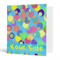 Bubbly Dots Customizable Art Binder