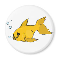 Bubbly Goldfish Fridge Magnet