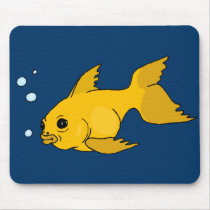 Bubbly Goldfish Mouse Pad