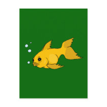 Bubbly Goldfish Postcards
