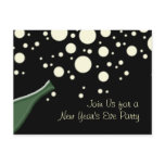 Bubbly New Year's Eve Invites Postcard