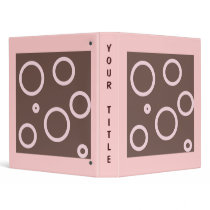 Bubbly Pink Binder by Regella Bubbly Pink Binder