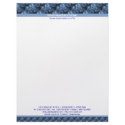 Bubbly Plane Double Border Letterhead letterhead