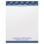 Bubbly Plane Double Border Letterhead