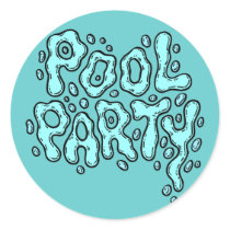 Bubbly Pool Party Stickers