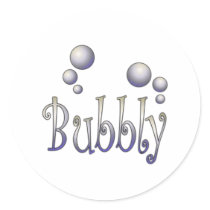 Bubbly Round Sticker