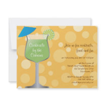 Bubbly Umbrella Drinks Party Invitation