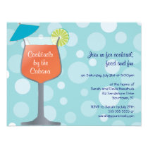 Bubbly Umbrella Drinks Party Invitation