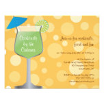 Bubbly Umbrella Drinks Party Invitation