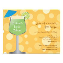Bubbly Umbrella Drinks Party Invitation