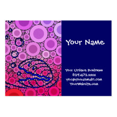 Bubbly Under the Sea Clam Shell Mosaic Art Business Cards
