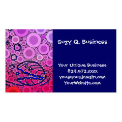 Bubbly Under the Sea Clam Shell Mosaic Art Business Card Template