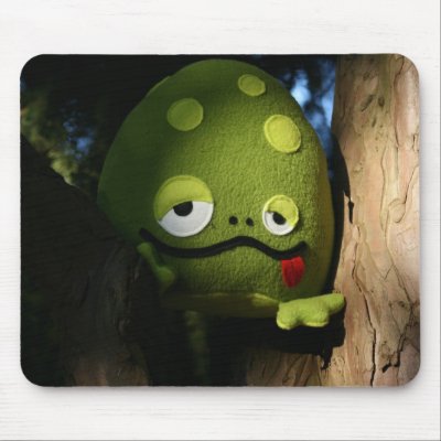 Bubbo the frog mousepad by Fluffels