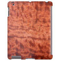 bubinga (faux) Wood Grain Finish iPad Case