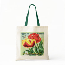 Bubs and Seeds Red and Yellow Tulip Tote Bags