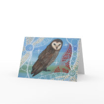 Bubuk Owl Dreaming II Greeting Card
