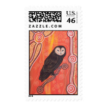 Bubuk (Owl) Dreaming Postage Stamp