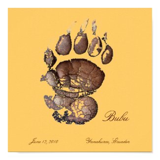 Andean bear paw print image