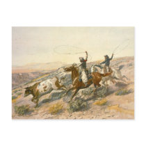 Buccaroos by Charles Marion Russell Postcard