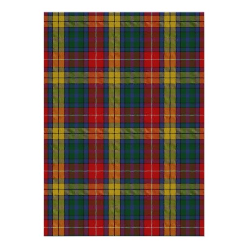 Buchanan Clan Tartan Wedding Invitation Ver 2