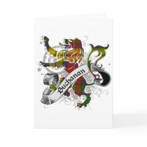 Buchanan Tartan Lion Greeting Card
