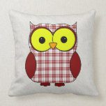 Buchanan Tartan Plaid Owl Throw Pillows