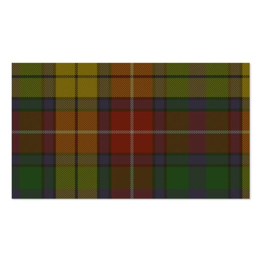 Buchanan Tartan Shield Business Cards (back side)