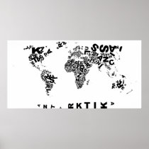 Buchstabenwelt Poster
