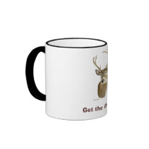 buck1_white, Get the Point ! mugs by CramerClassics buck1_white, Get the Point ! mugs