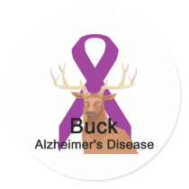 Buck-Alzheimer&Apos;S-Disease Round Stickers