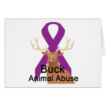 Buck Animal-Abuse Card