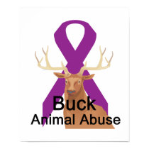 Buck Animal-Abuse Poster posters by causeican Buck Animal-Abuse Poster posters