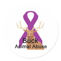 Buck-Animal-Abuse stickers