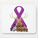 Buck Epilepsy Mousepad by causeican Buck Epilepsy Mousepad