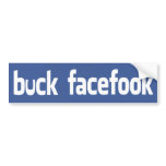 Buck Facefook Bumper Stickers