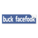 Buck Facefook bumper stickers